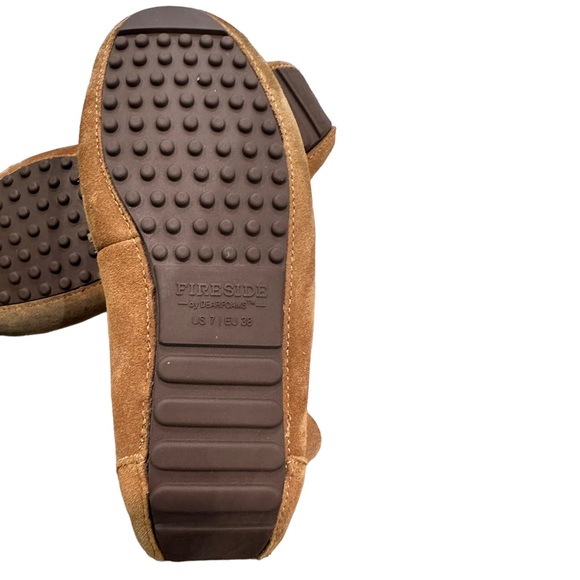 Fireside By Dearfoams Women's Mel Genuine Shearling Moccasin Slipper - Sz 7 - Picture 7 of 8